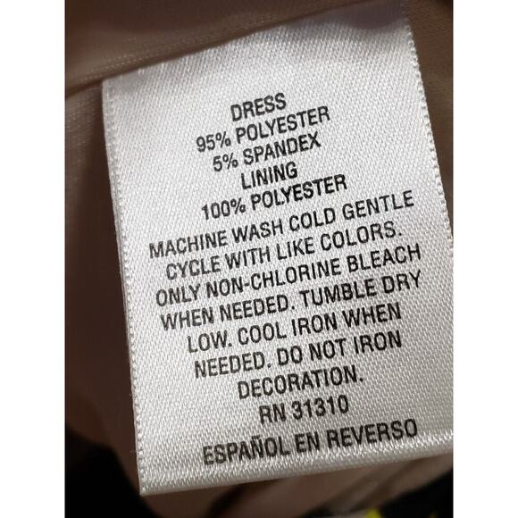 Thalia Sodi Womens Multi Stretch Leopard Print Keyhole Neck Knee Length Dress M - Picture 12 of 14